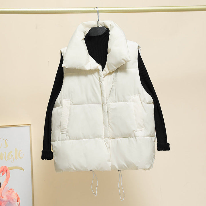 Giselle high collar quilted gilet – image 8