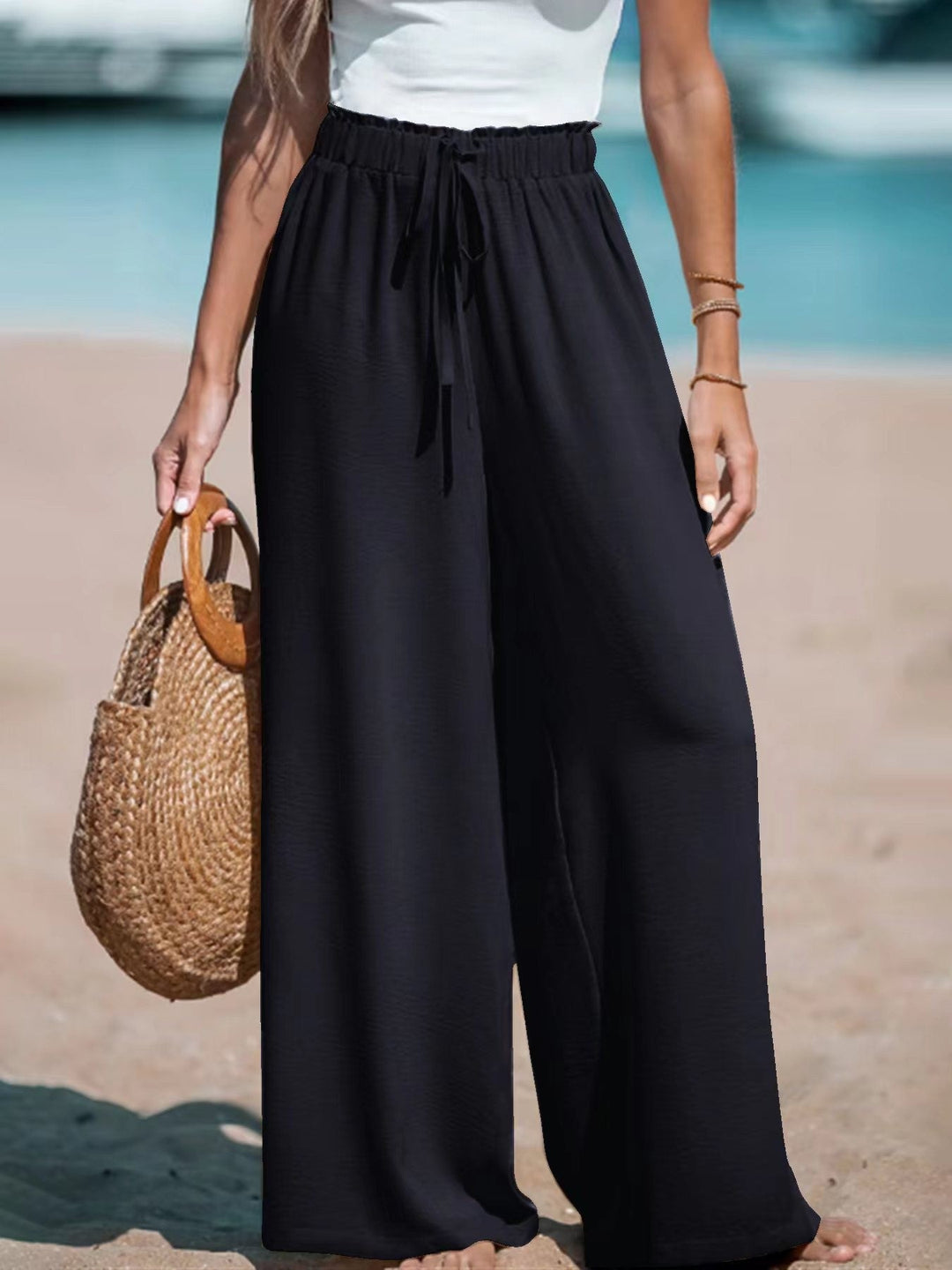 Dorothea fluid wide leg trousers – image 3