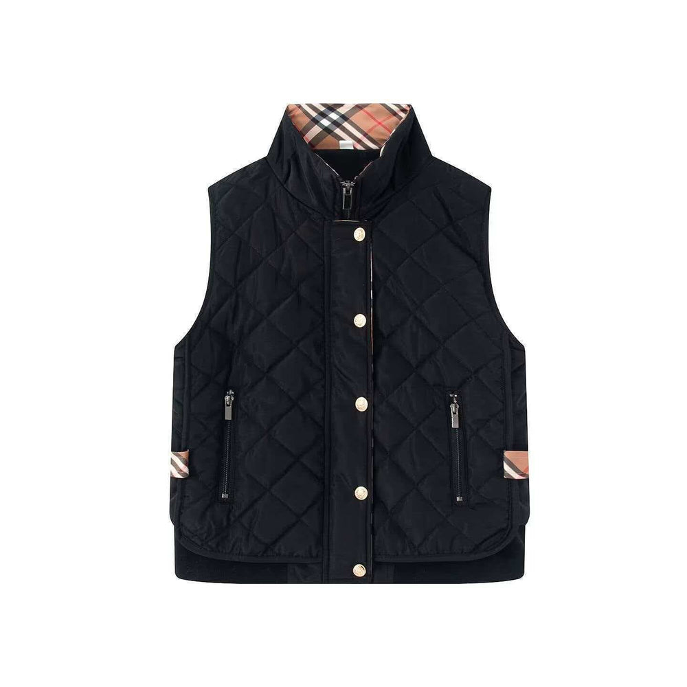 Ffion stand collar padded gilet – image 2