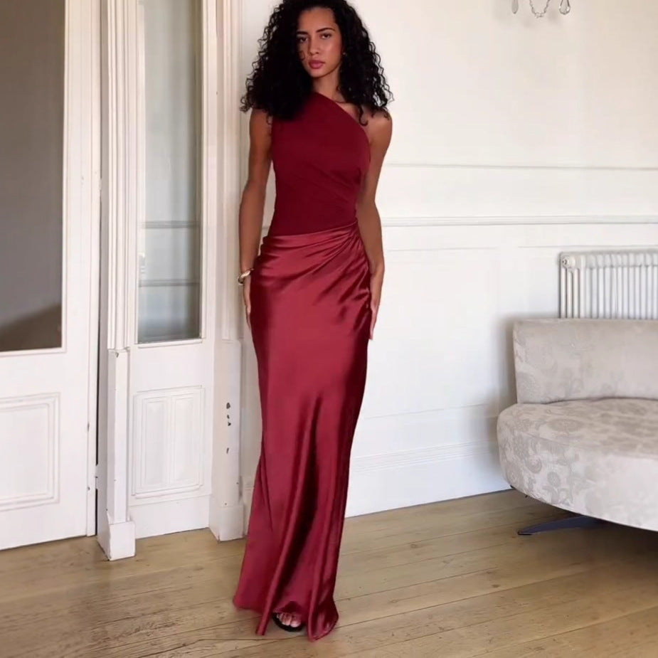 Isabeau one shoulder maxi dress – image 10