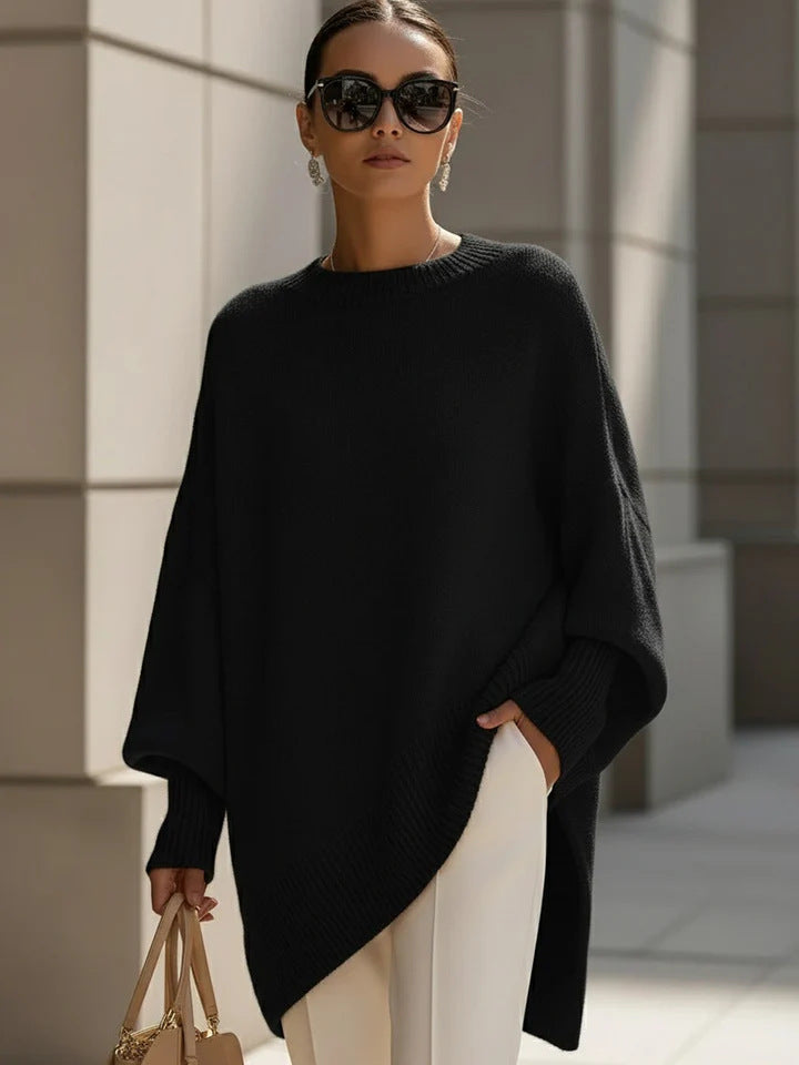 Glenys oversized knit poncho jumper – image 13