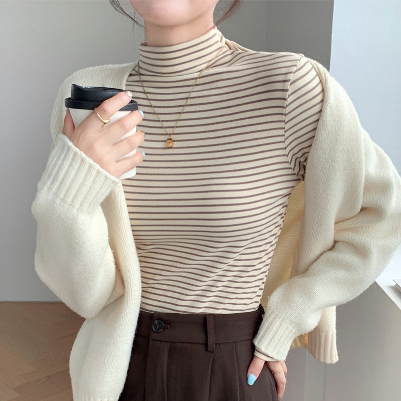 Kerra fitted stretch turtleneck top – image 3