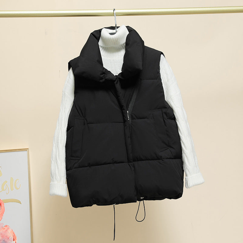 Giselle high collar quilted gilet – image 7