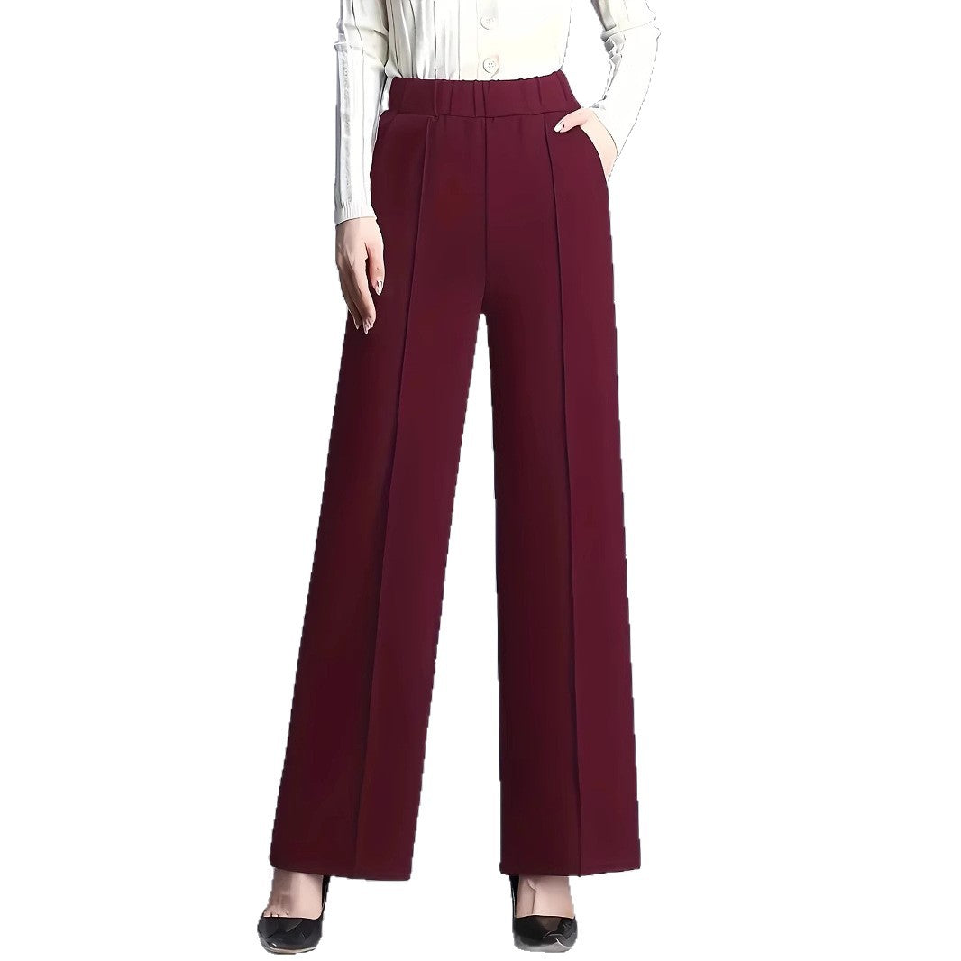 Jacqueline stretch crepe pleated wide leg trousers – image 5