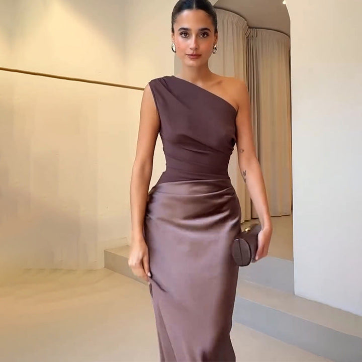 Isabeau one shoulder maxi dress – image 2