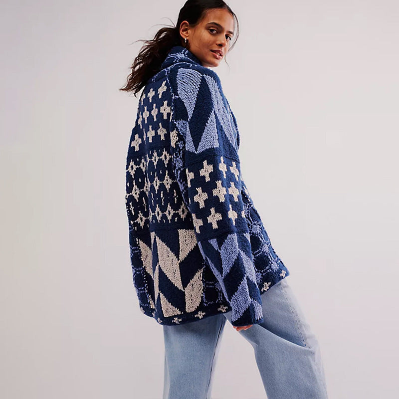 Evie oversized button cardigan sweater – image 7