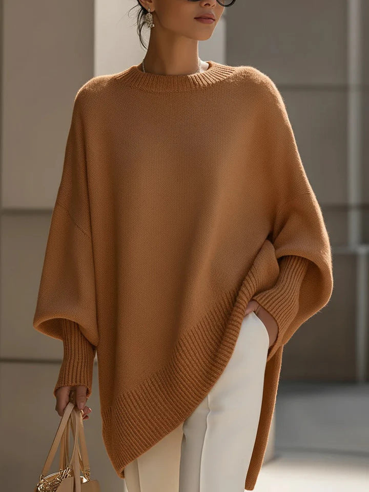 Glenys oversized knit poncho jumper – image 14