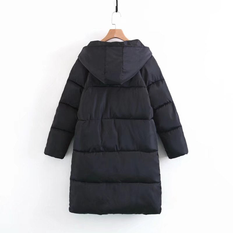 Morwen longline quilted coat with hood – image 4