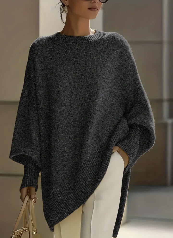 Glenys oversized knit poncho jumper – image 11