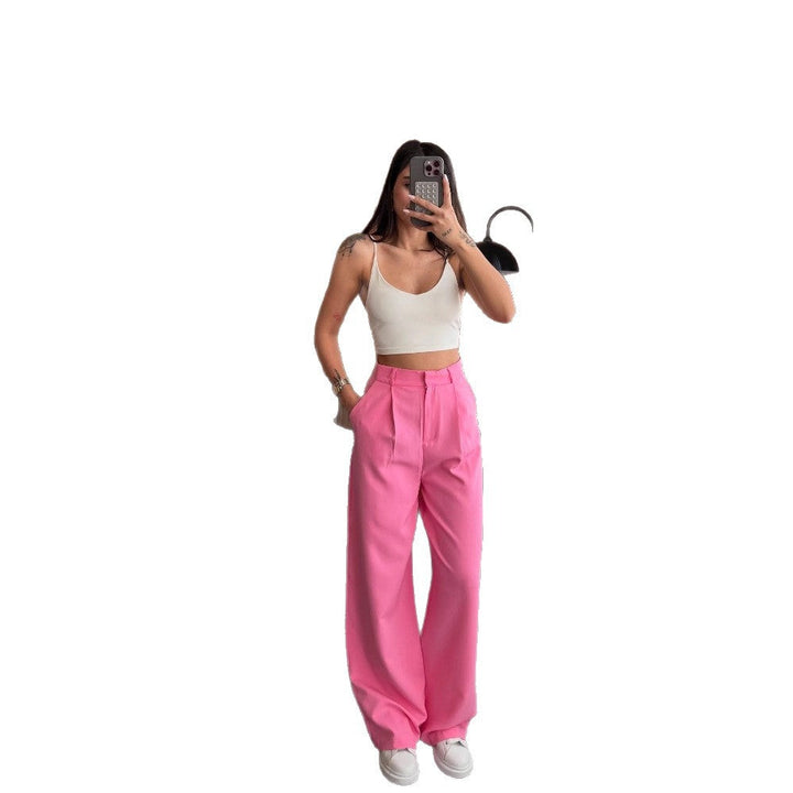 Blodwen straight leg trousers with high waist – image 5