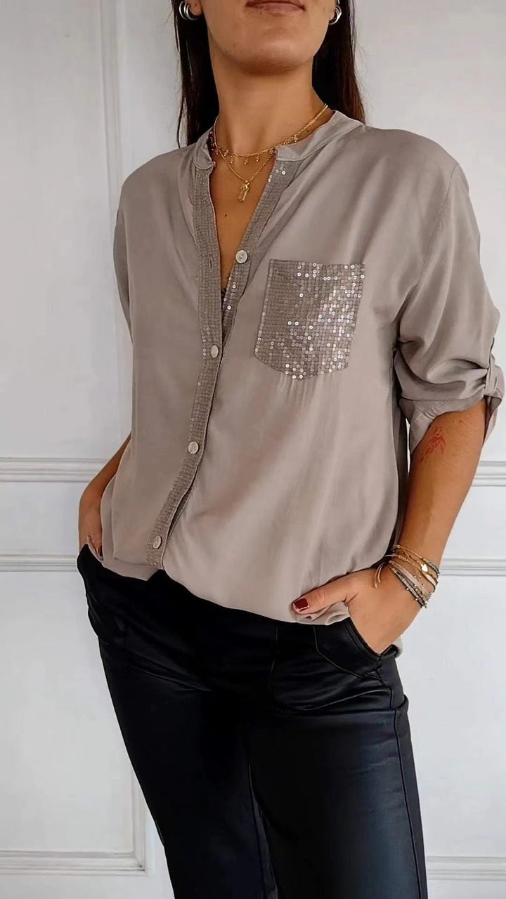 Sophia sequin detail blouse – image 4