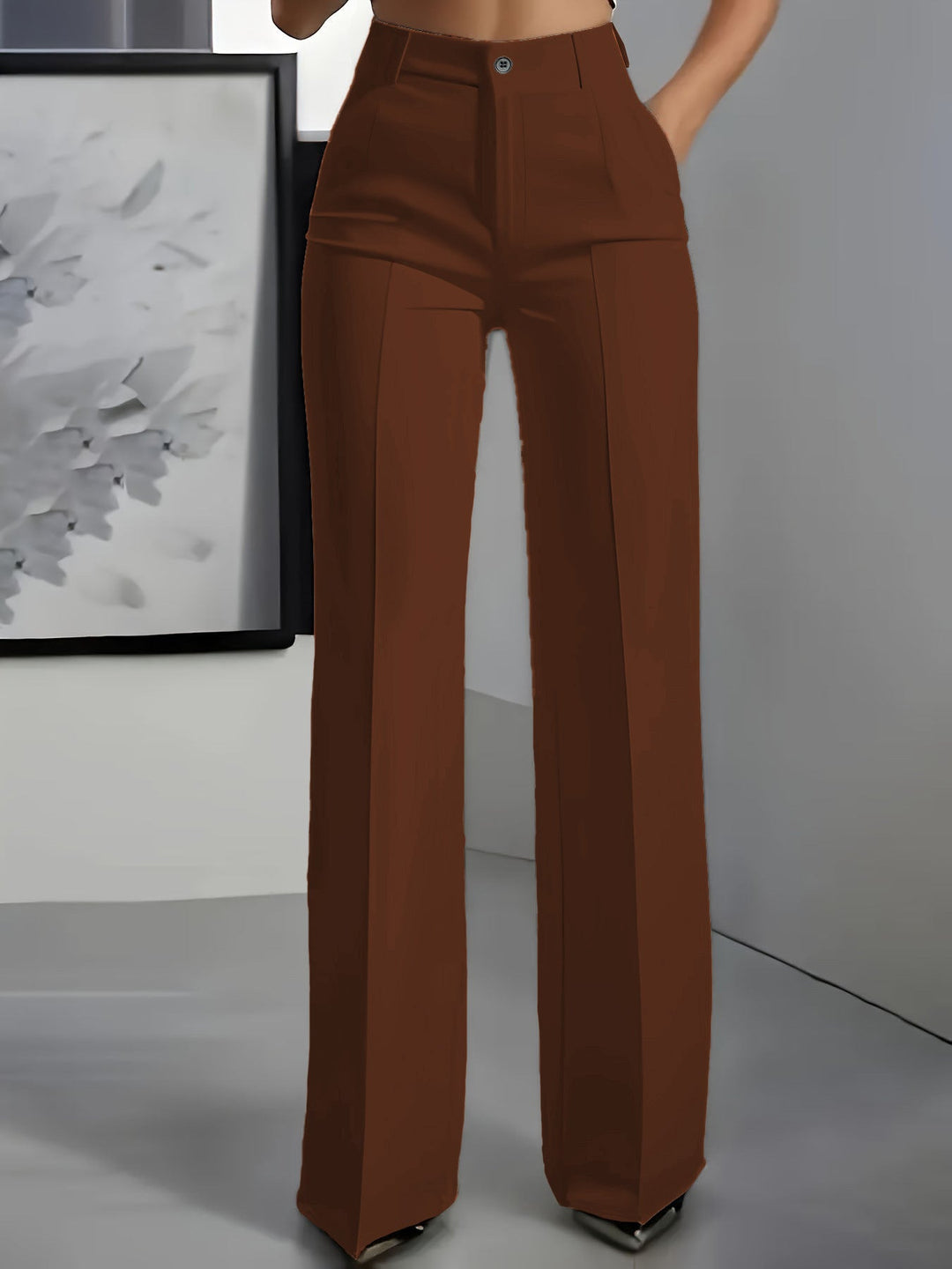 Nerys high waist straight leg trousers – image 7
