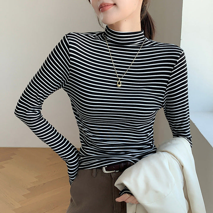 Kerra fitted stretch turtleneck top – image 6