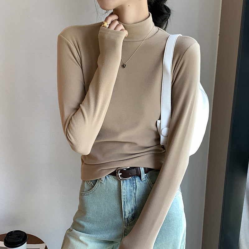 Jenna fitted roll neck long sleeve top – image 6