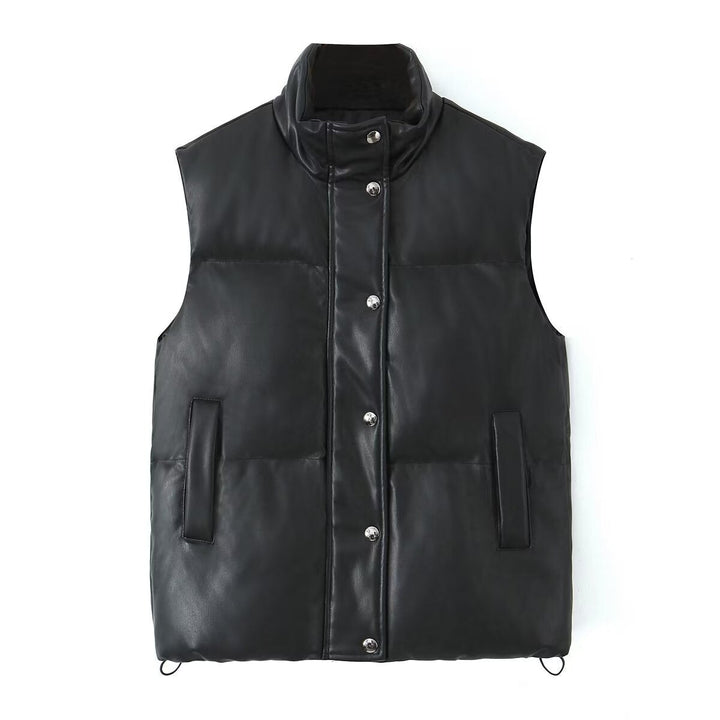 Sorcha minimal high neck quilted gilet – image 6