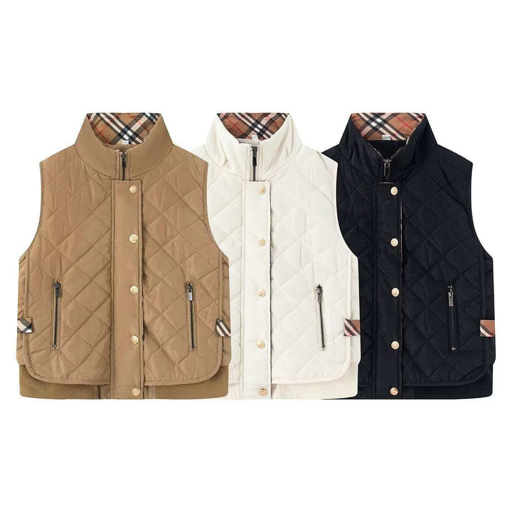Ffion stand collar padded gilet