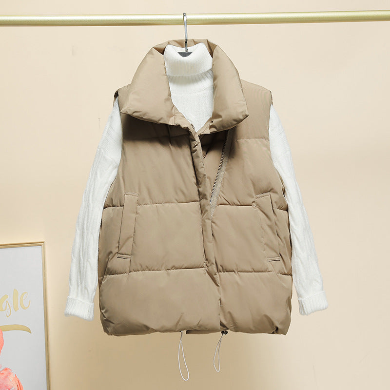 Giselle high collar quilted gilet – image 6
