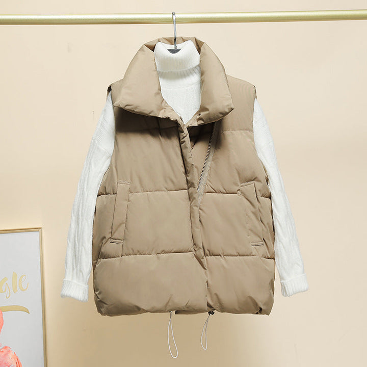 Giselle high collar quilted gilet – image 6