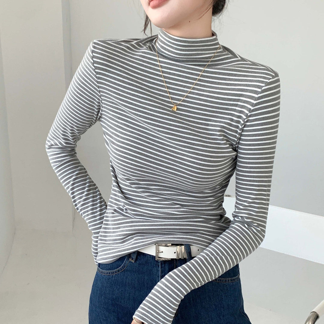 Kerra fitted stretch turtleneck top