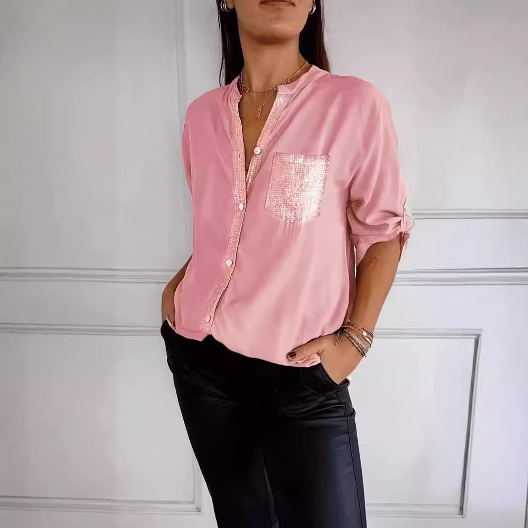 Sophia sequin detail blouse – image 3
