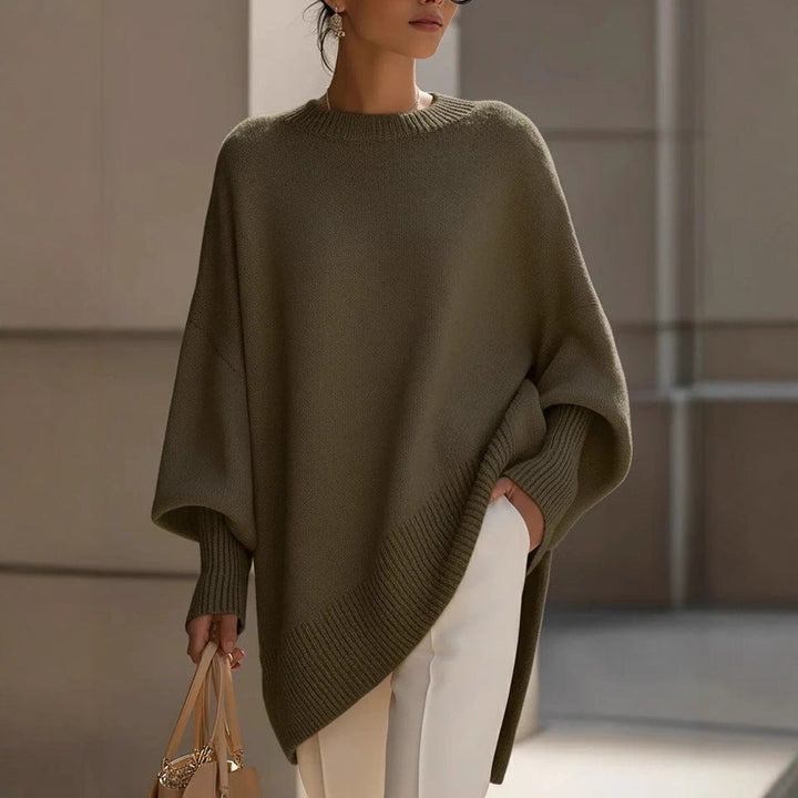 Glenys oversized knit poncho jumper – image 4
