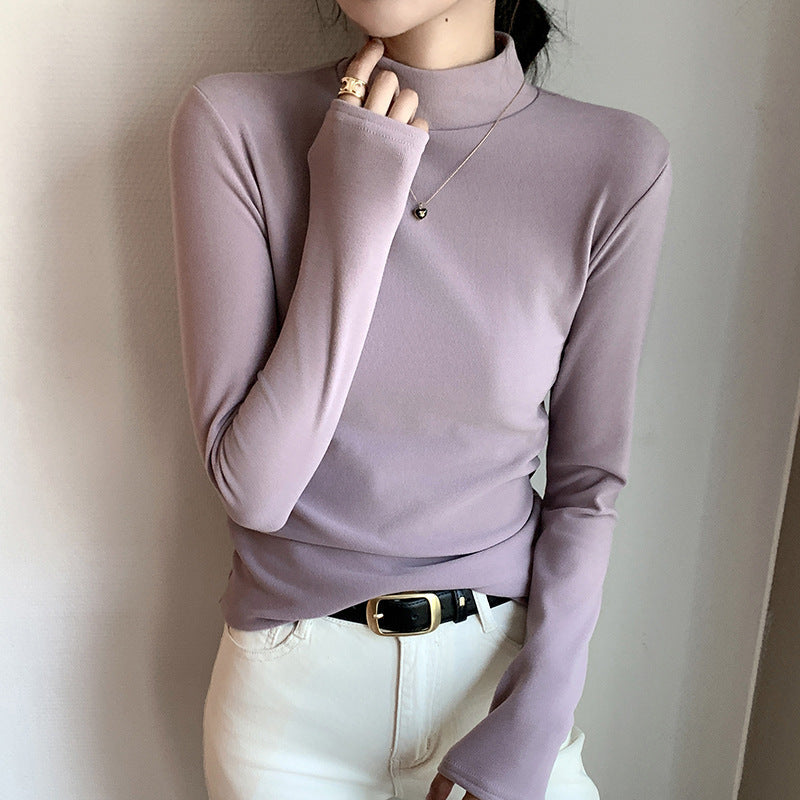 Jenna fitted roll neck long sleeve top – image 4