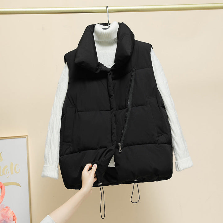 Giselle high collar quilted gilet – image 3