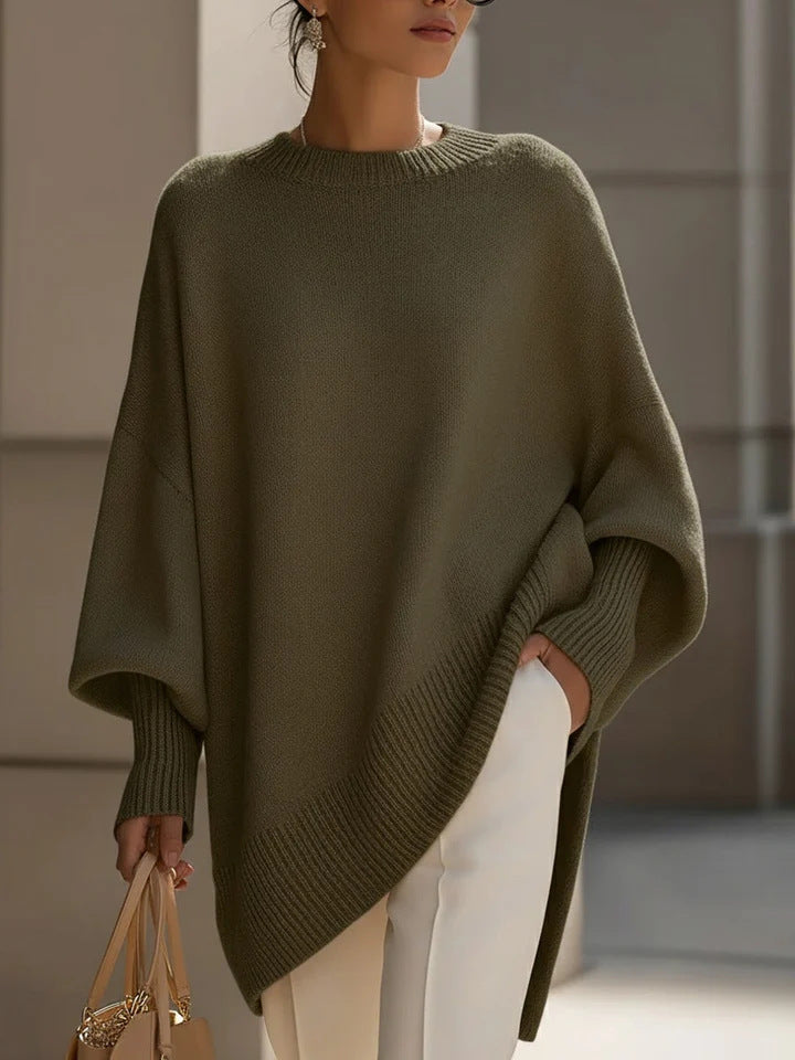 Glenys oversized knit poncho jumper – image 9