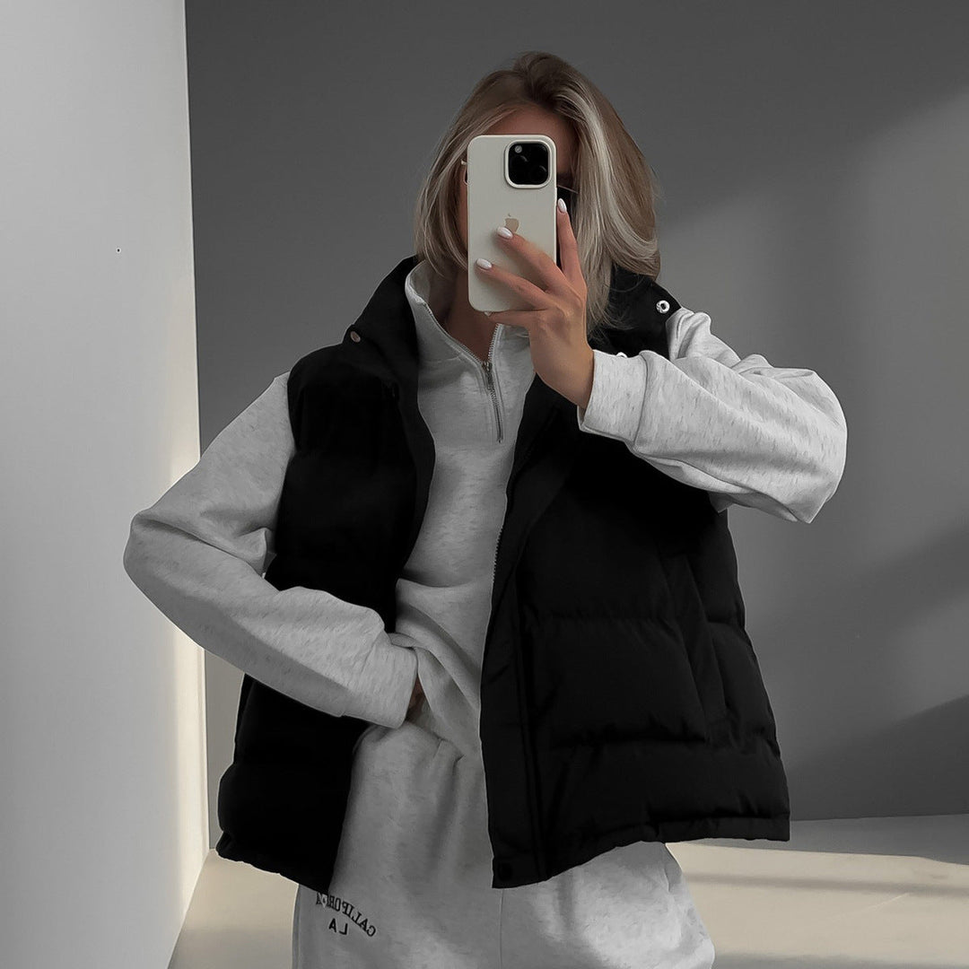 Clementina quilted gilet with detachable hood