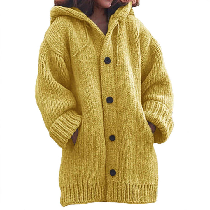 Gwendoline long chunky hooded cardigan – image 5