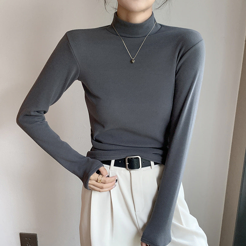Jenna fitted roll neck long sleeve top – image 3