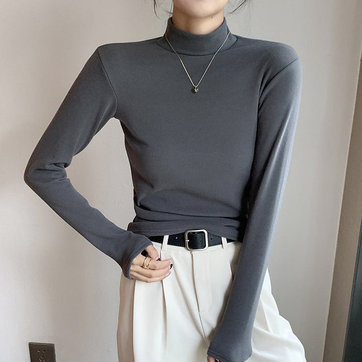 Jenna fitted roll neck long sleeve top – image 3