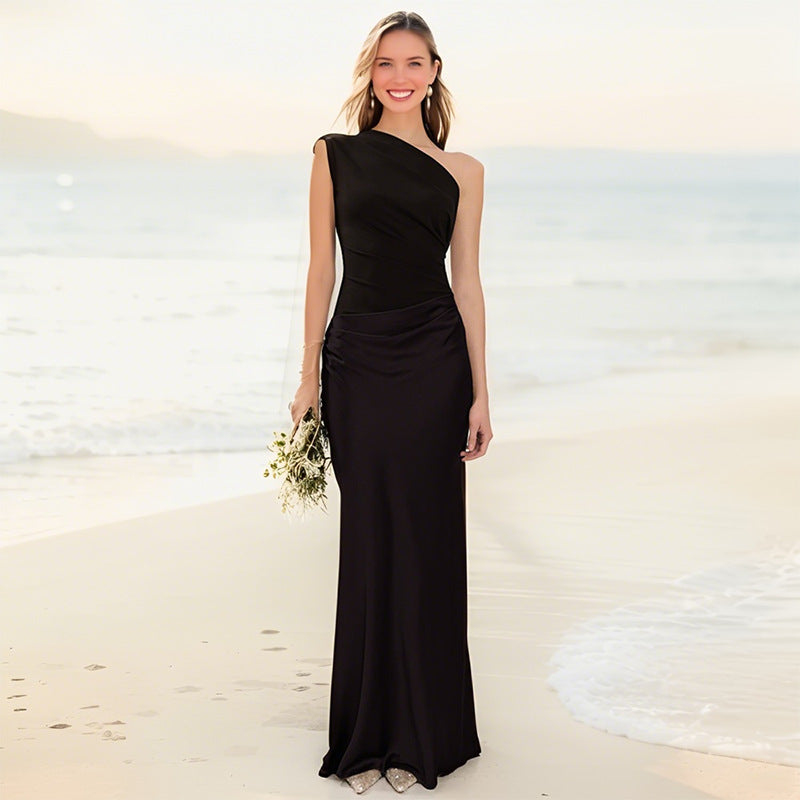Isabeau one shoulder maxi dress – image 6