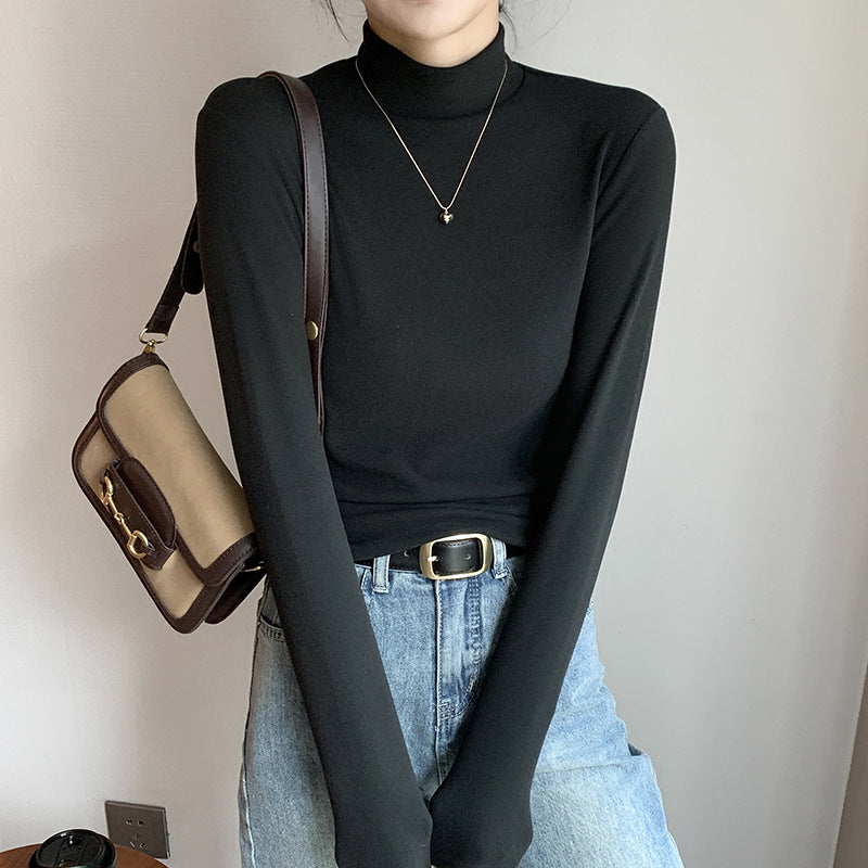 Jenna fitted roll neck long sleeve top – image 8