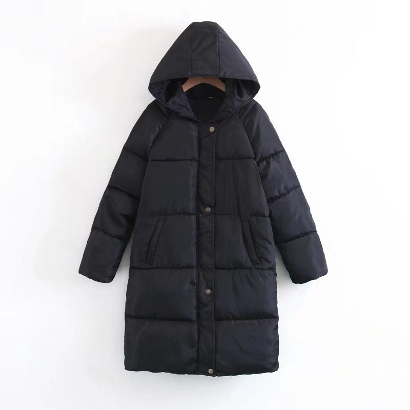 Morwen longline quilted coat with hood – image 9