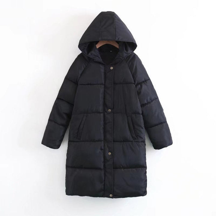 Morwen longline quilted coat with hood – image 9