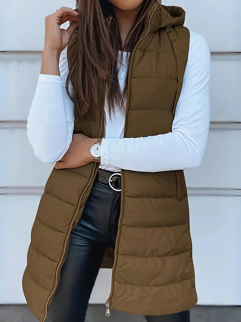 Bellamira hooded puffer gilet