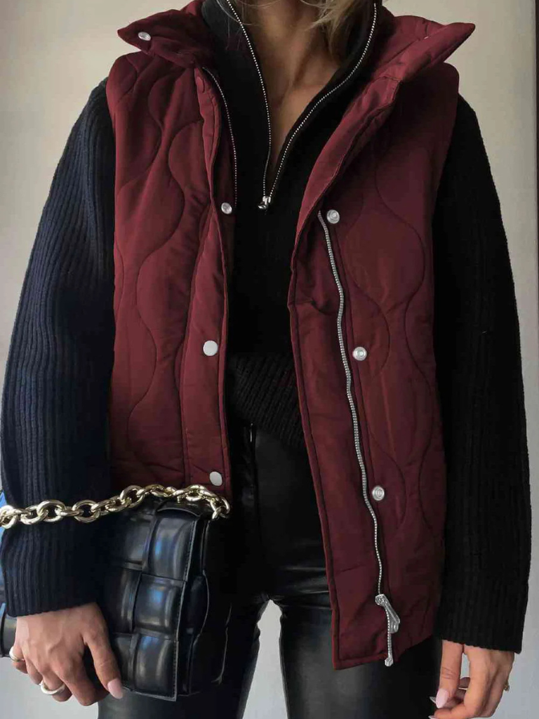 Carlotta classic quilted puffer gilet – image 2