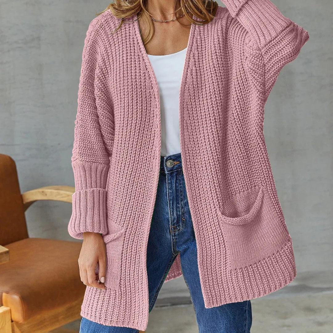 Ivy open front cardigan with pockets – image 4