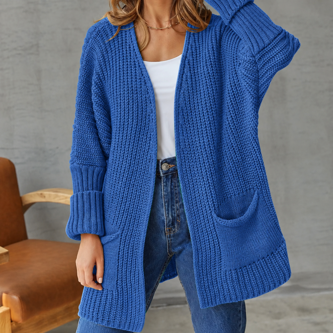 Ivy open front cardigan with pockets – image 8