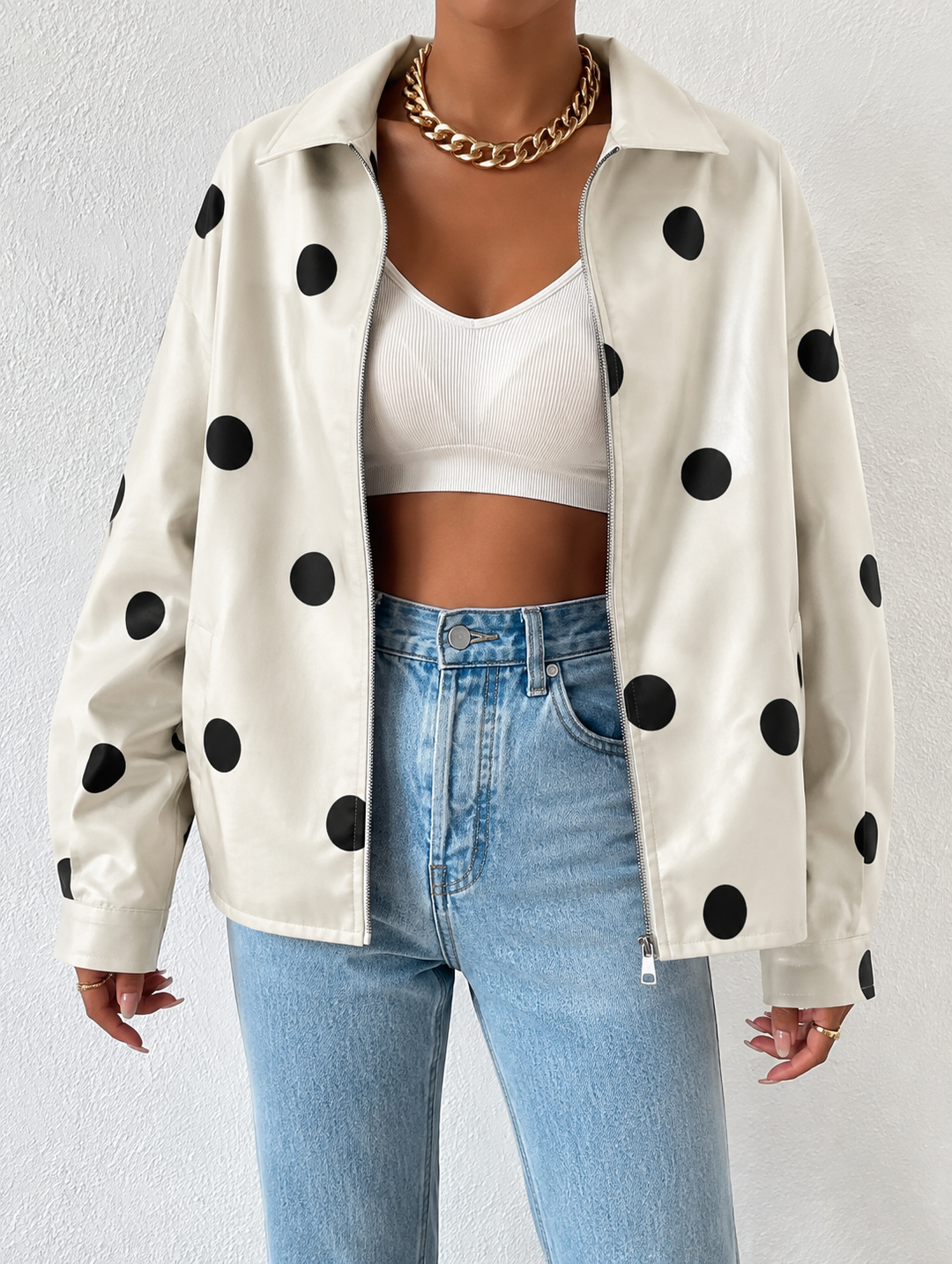 Mirabel oversized faux leather jacket – image 12