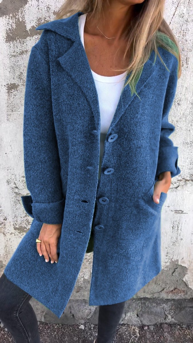 Annora oversized wide collar wool coat – image 10