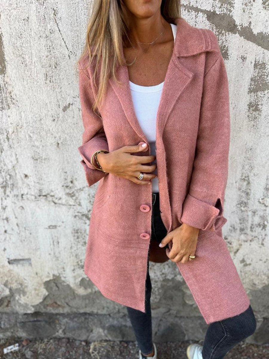 Annora oversized wide collar wool coat – image 2