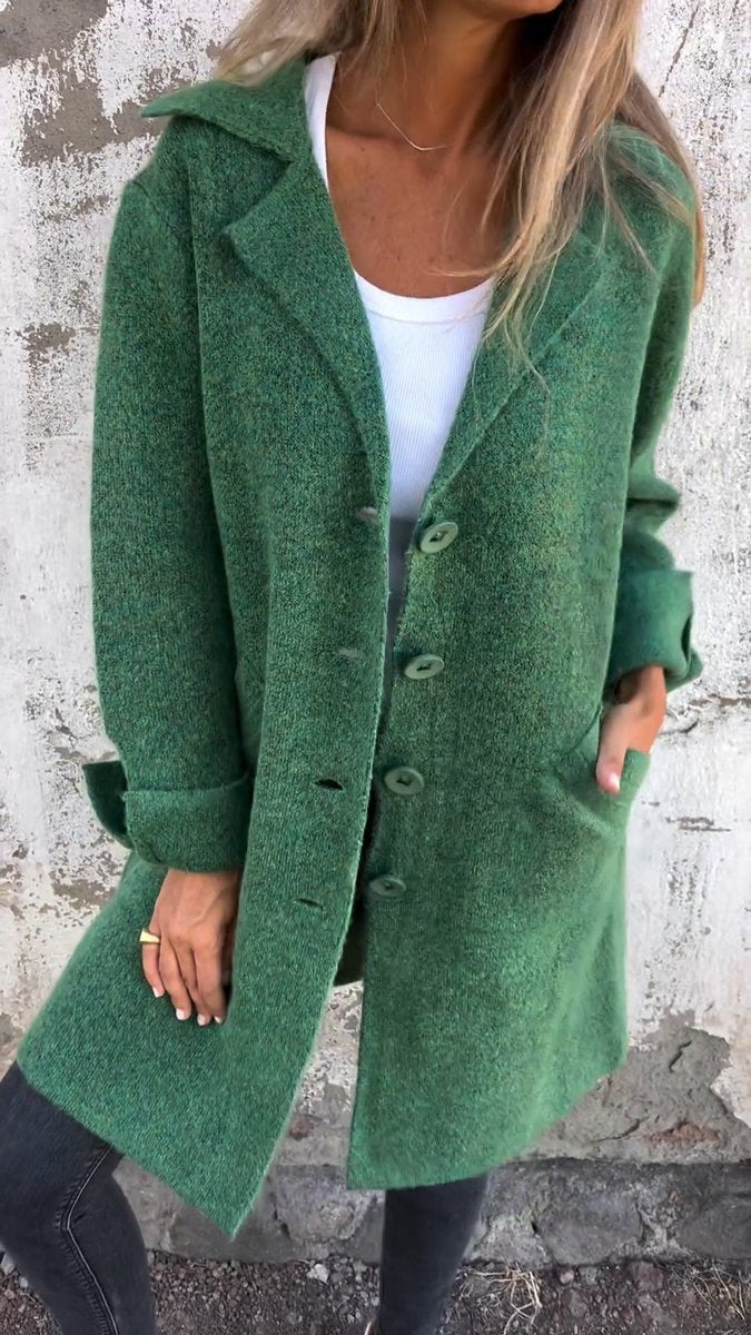 Annora oversized wide collar wool coat – image 6