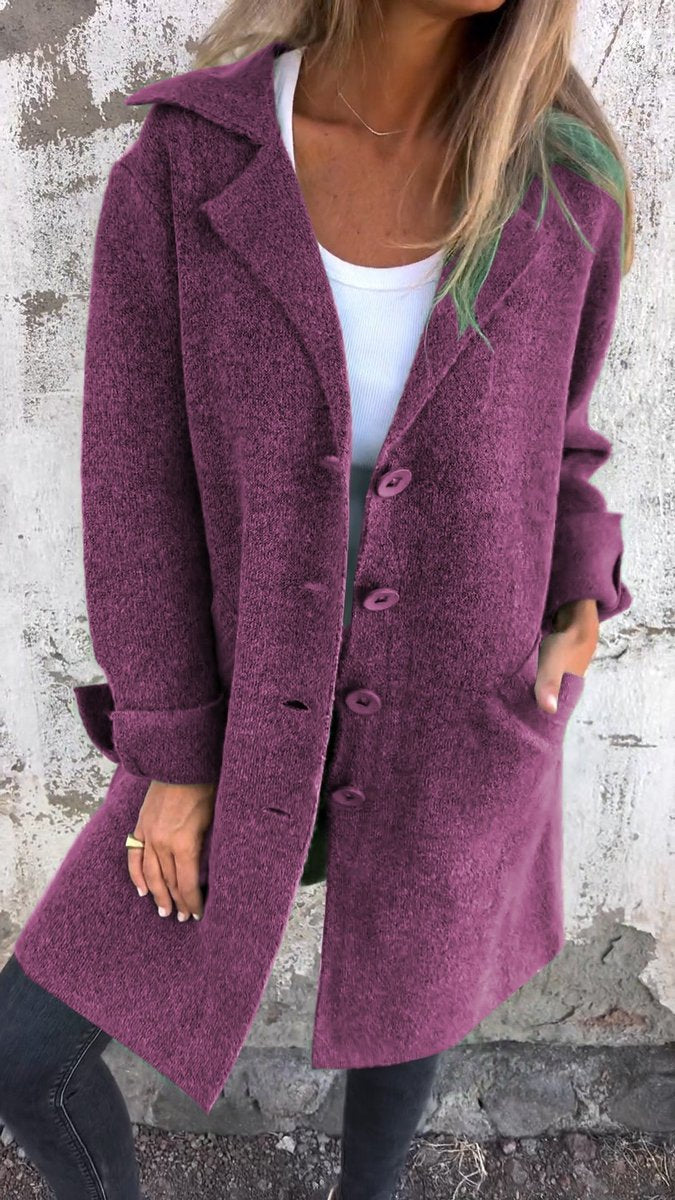 Annora oversized wide collar wool coat – image 8