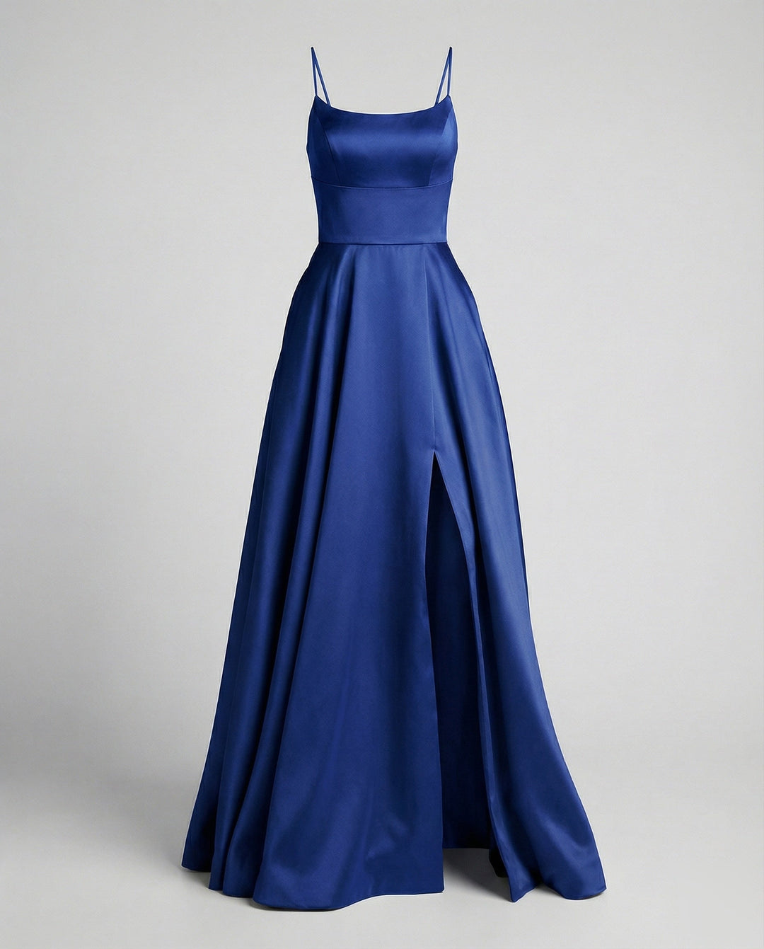 Rosanna satin maxi dress with front slit – image 7
