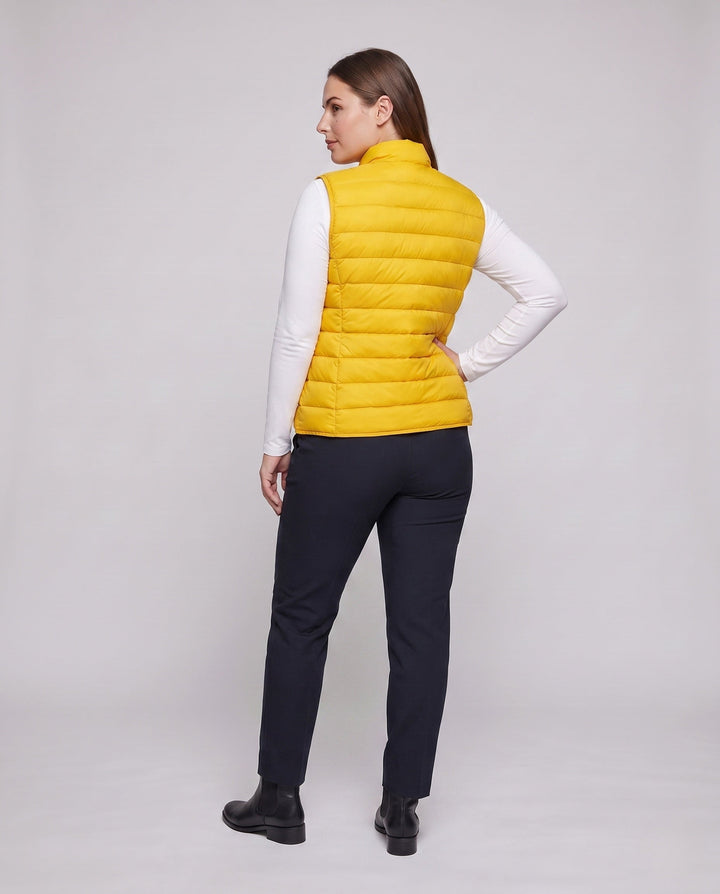 Manon square quilted high collar gilet – image 4