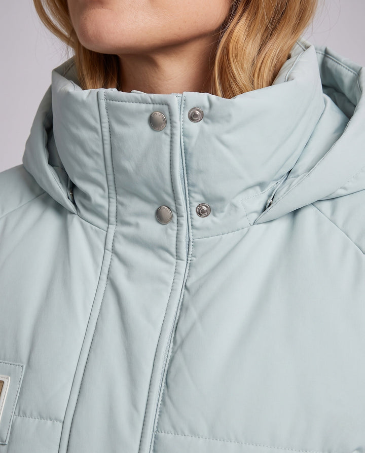 Gwenna long winter coat with oversized hood – image 3