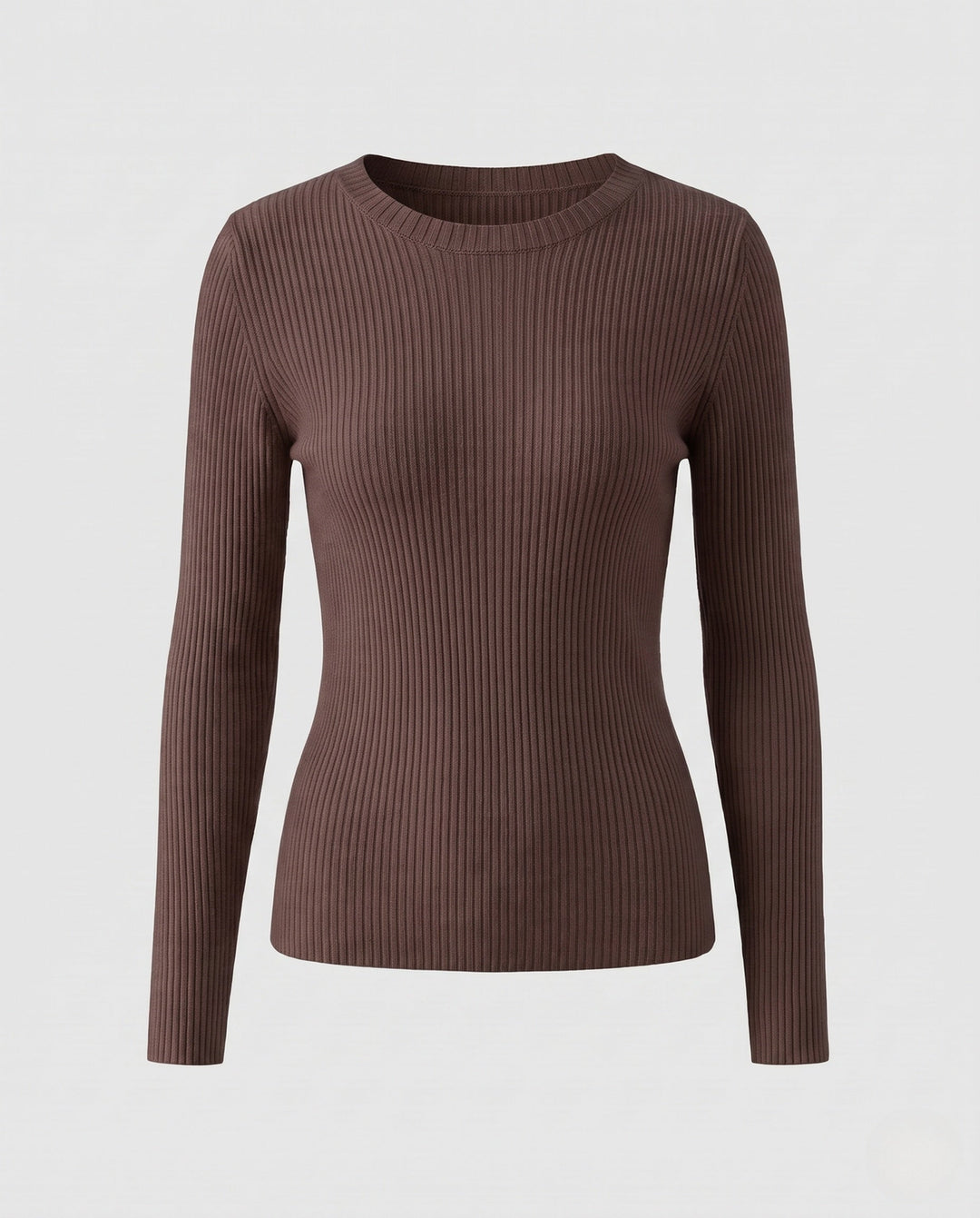 Petronella fine rib crew neck jumper – image 11