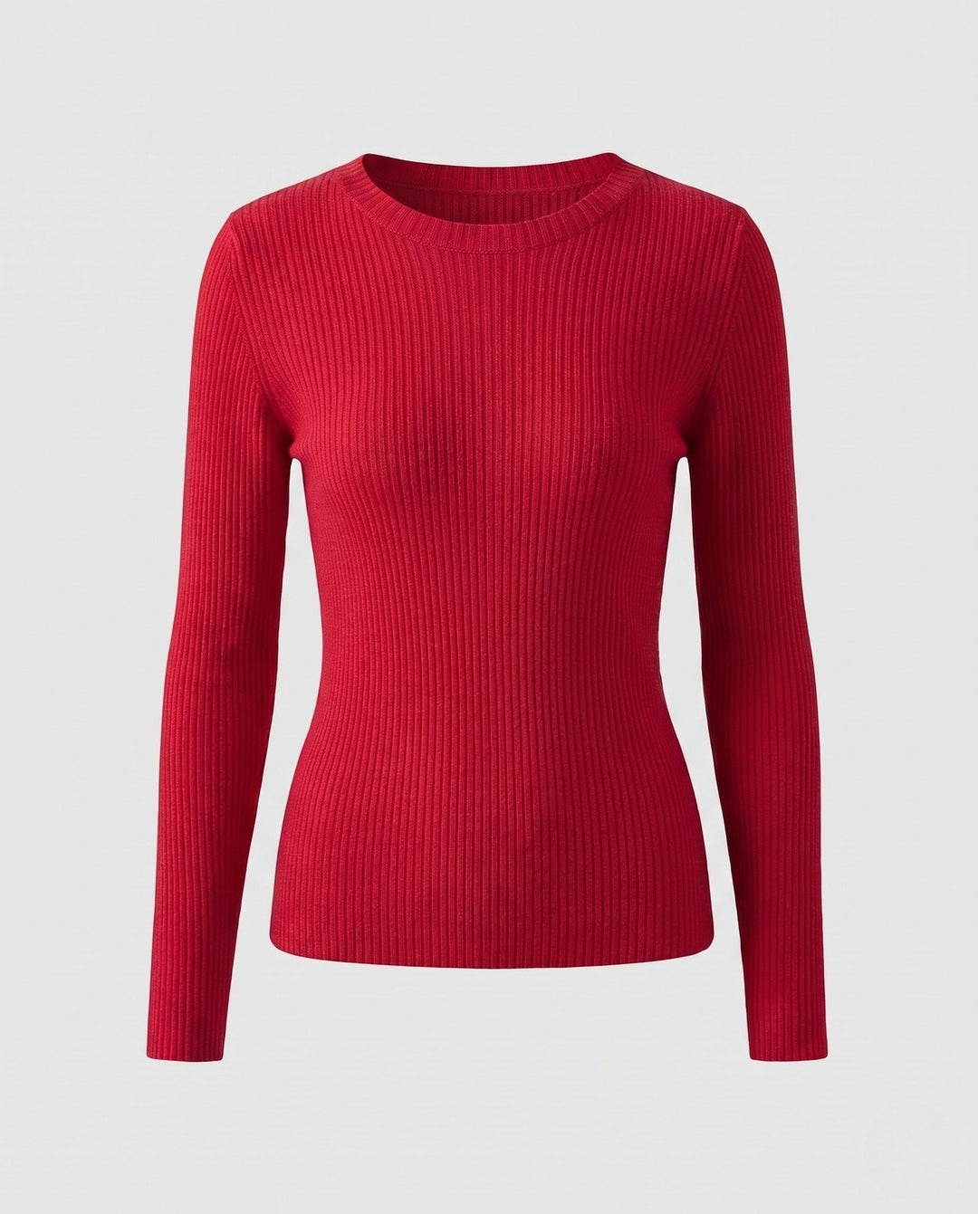 Petronella fine rib crew neck jumper – image 12